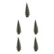 thumbnail image 2 of Ounissouiy 1 pieza Mini árbol de Navidad aguja de pino flocado teñido cedro blanco adornos de escritorio DIY accesorios de tiro escena Type8 NO8, 2 of 6