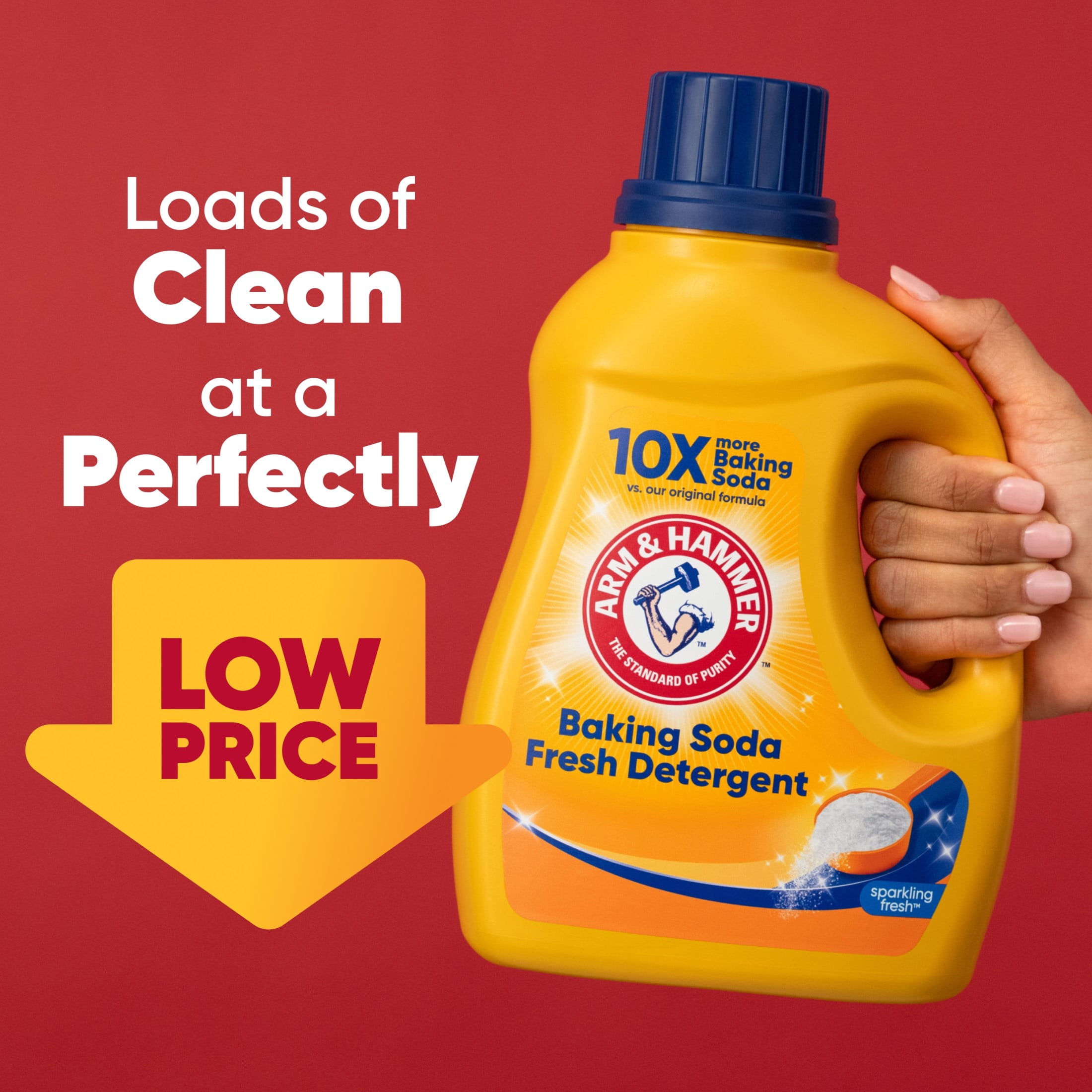 ARM & HAMMER Baking Soda Fresh Liquid Laundry Detergent, 110 Fl Oz 110 Loads