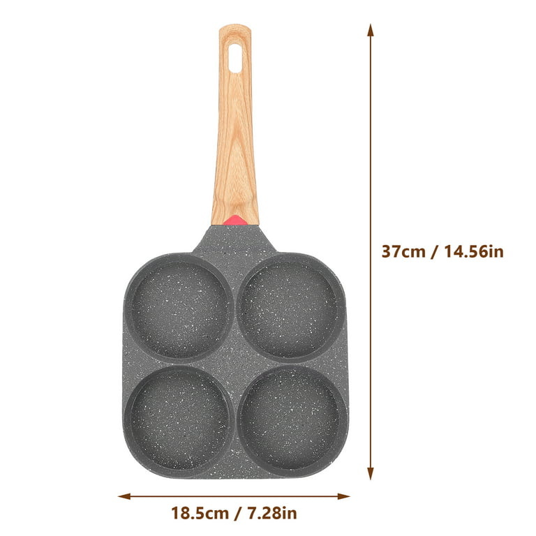 Egg Pan, 4-Cups non-stick frying pan, Multifunctional omelet pan 