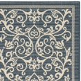 thumbnail image 2 of Safavieh Courtyard Navy Indoor Outdoor Rug - Runner 2'3" x 6'7", 2 of 4