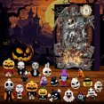 thumbnail image 2 of Calendario de Adviento de Navidad Nuevo calendario de cuenta regresiva de Halloween Caja sorpresa Atmósfera fantasmal Navidad gótica 24 regalos Caja del día de Adviento, 2 of 5