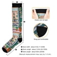thumbnail image 3 of FORMRS Womens Knee High Socks Casual Long Thick Travel Daily Wear, 1 Pair, Window Scene, 3 of 6