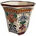 thumbnail image 4 of Small-Sized Alamo  Mexican Colors Talavera Ceramic Garden Pot, 4 of 4