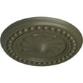 thumbnail image 3 of Ekena Millwork 15 3/4"OD x 2"P Foster Shell Ceiling Medallion (Fits Canopies up to 9 5/8"), Hand-Painted Witch Hazel, 3 of 6