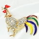 thumbnail image 2 of Gallo Broche Ramillete Pin Bufanda Clip Ropa Accesorios De Joyería - dorado, 2 of 9