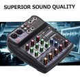 thumbnail image 5 of AI-4 Compact Mixing Console Digital o Mixer 4-Channel BT MP3 USB Input +48V Phantom Power for Music Recording DJ Network Live Broadcast Karaoke, 5 of 5