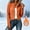 Orange, variant on Women's Zip Puffer Jacket Solid Stand Collar Fleece Lined Cropped Seam Windproof Slim Running Winter Coat, Quilted Jackets for Women Orange XS
