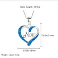 thumbnail image 3 of Fdelink a Necklace Mother's Day Gift Necklace Sterling Silver Heart Mom Pendant Necklace Jewelry Gifts for Women Birthday Anniversary, 3 of 9