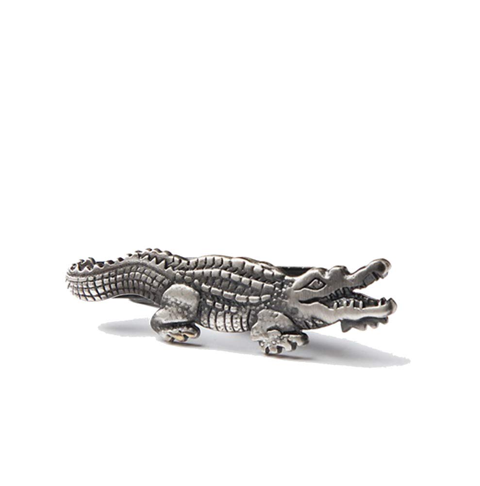 Ties Com Men S Premium Antiqued Alligator Crocodile 1 75 Metal Tie Bar Clip Walmart Com Walmart Com
