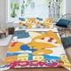 thumbnail image 2 of Pokonyan Conjunto de sábanas temático, trío de piezas, cómodo y amigable con la piel, diseño único, regalo de decoración para el hogar para familiares, amigos y fans,140cm *210cm, 2 of 6