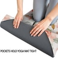 thumbnail image 3 of Pioneer Flower Floral Print Pattern Hot Yoga Mat Towel Non Slip for Hot Yoga - Quick-Drying Yoga Mat Cover with 4 Corner Pockets with Travel Bag - Hot Yoga Towel Non Slip 70"x26", 3 of 6