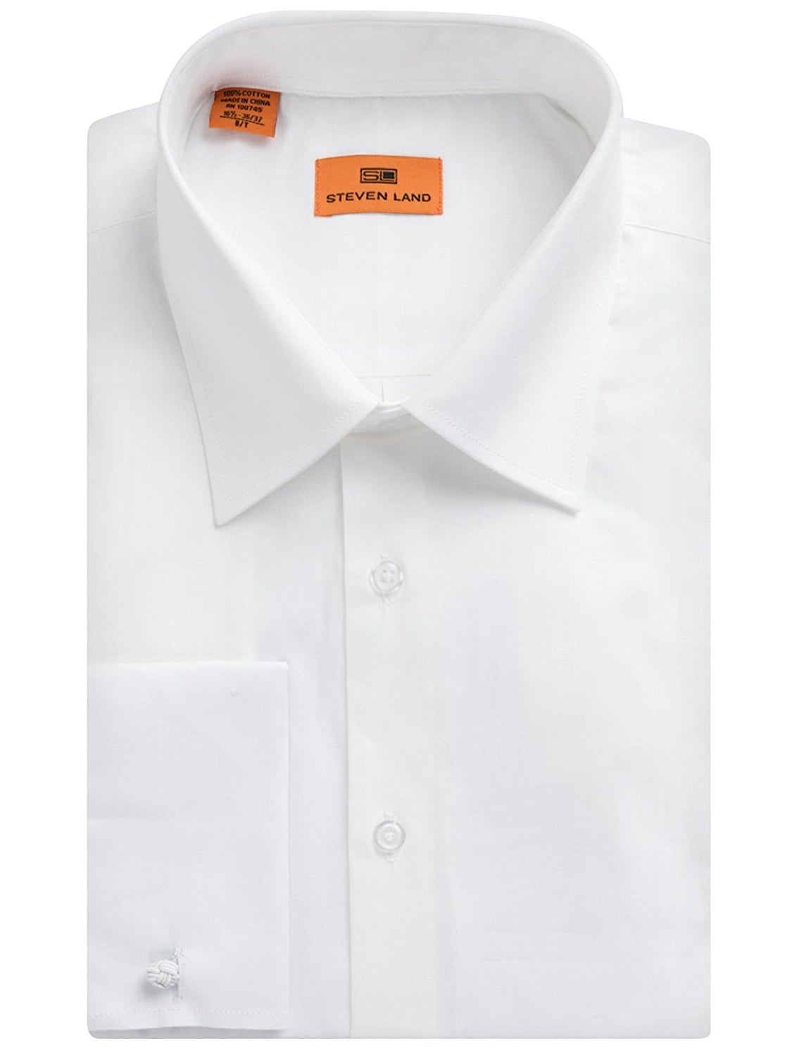 Steven Land Steven Land Men's French Cuff Regular, Big and Tall Fit