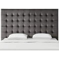 thumbnail image 4 of Posh Living Blake Button-Tufted Velvet Queen Headboard in Gray, 4 of 9