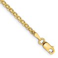 thumbnail image 5 of 14K Yellow Gold 2mm Lightweight Handmade Flat Chain, 5 of 6