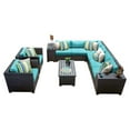 thumbnail image 2 of Barbados 11 Piece Outdoor Wicker Patio Furniture Set 11d in Black, 2 of 2