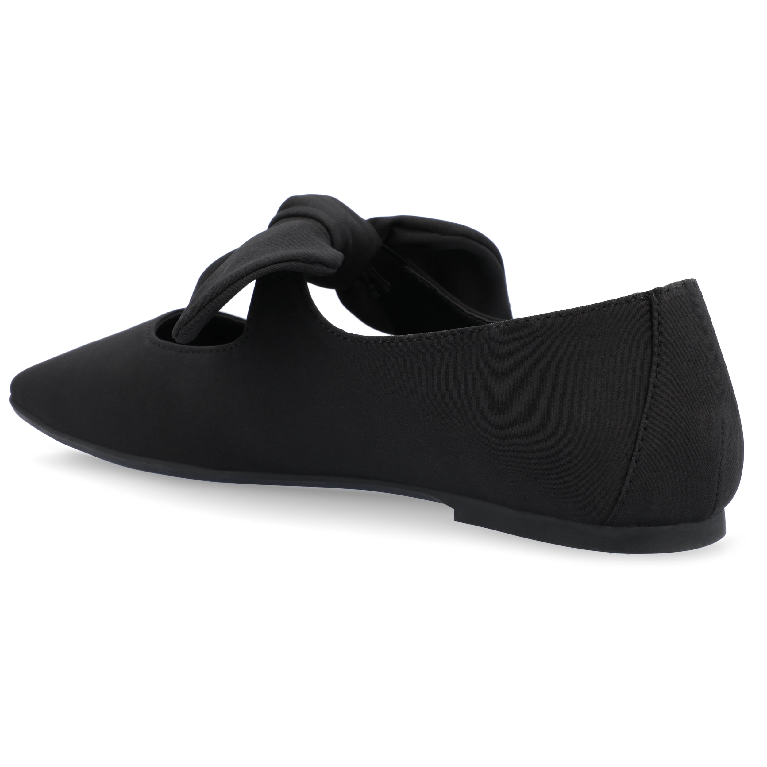 Journee Womens Seralinn Mary Jane Slip On Square Toe Dress Flats