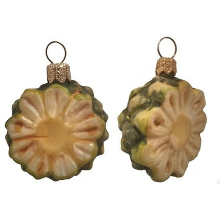 Christmas Pineapple - Pinnacle Peak Trading Co Slices of Pineapple Polish Mouth Blown Glass Christmas Ornament (Set of 2)