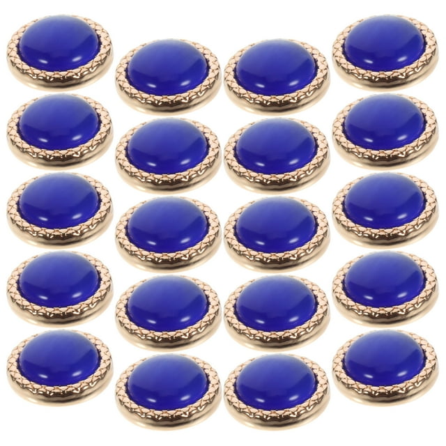Milisten 20Ud Botones Metalizados Para Coser En Trajes Y Abrigos Azul Retro De Durabilidad