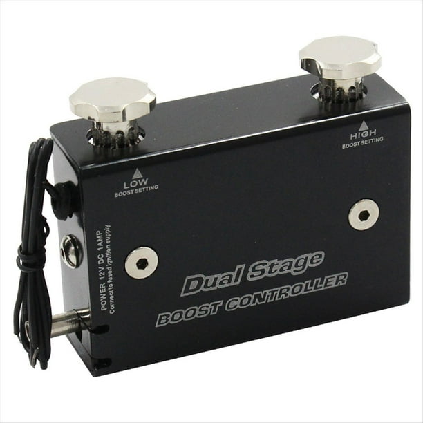 Kit Controlador de Turbocompresor Universal Electrónico Ajustable de Doble Etapa para Coche, Ajuste de PSI con Interruptor de 1 A 30 PS