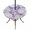 Lavender, Purple, White, variant on Round Outdoor Tablecloth with Umbrella Hole and Zipper, Dark Green Coastal Tablecloth with Elastic Waterproof, Conch Nautical Summer Starfish Shell Coral Patio Table Covers for 55" - 60" Pool Tables