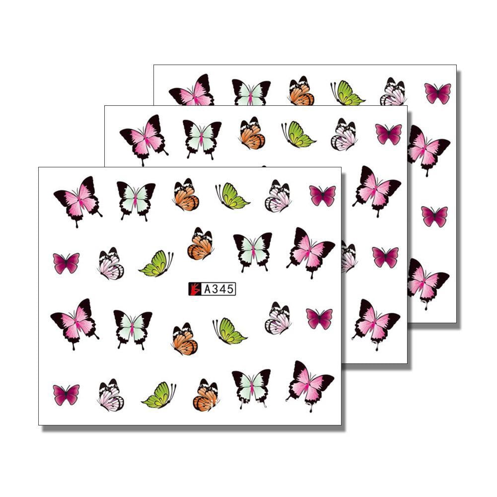 Hot nail sticker Watermark nail applique Artificial flower nail applique decoration Manicure Manicure sticker V0W4