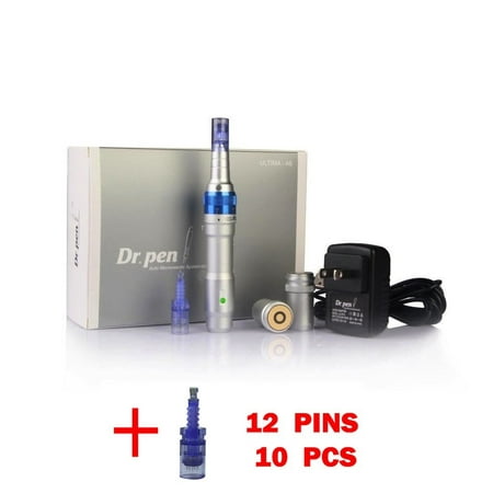 Dr. Pen Derma Pen Ultima A6 Most Advanced Rechargeable Microneedle System + 10 12 Pin (Best Anti Scar Treatment)