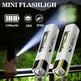 thumbnail image 3 of Mini Pocket Flashlight Torch LED USB Rechargeable Light Lamp Portable D6R4, 3 of 8