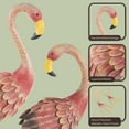 thumbnail image 3 of Pure Garden Set of 2 Metal Yard Art Flamingo Statues, 3 of 9
