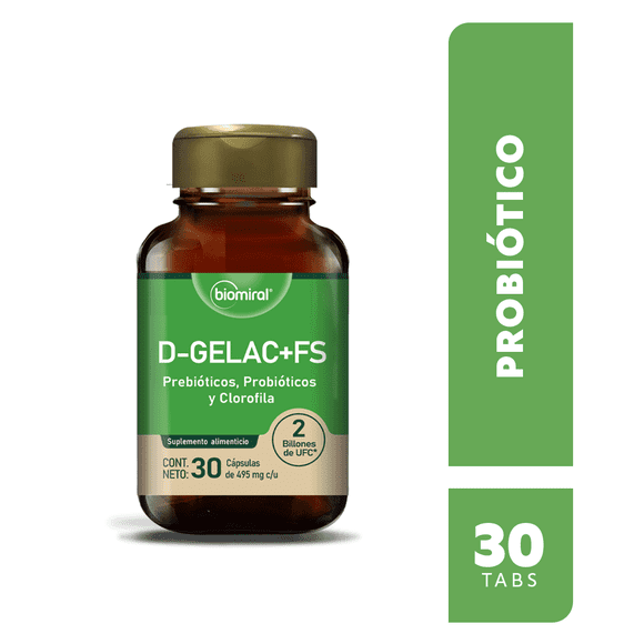 D-Gelac+FS Biomiral 30 Cáspulas