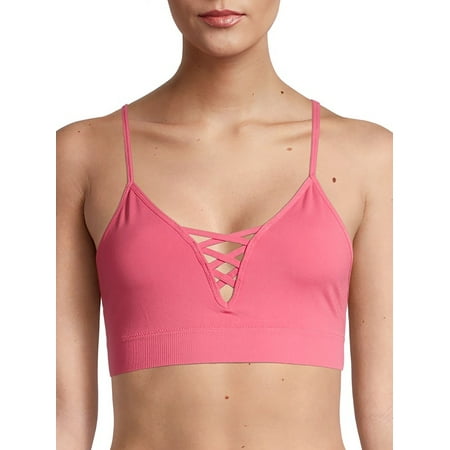 

No Boundaries Junios Seamless Pullover Strappy Front Bralette