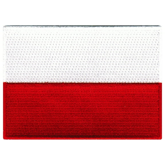 Poland Flag Embroidered Iron-on Patch