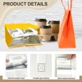 thumbnail image 3 of 120 Pcs Insulated Take Out Bags Bulk in Thermal Insulation Lunch Bag for Hot Cold Food Pizza Coffee Milk Tea Delivery Cooler Bag for Catering Restaurant Picnic (9.5 x 9.5 x 6 in) (120, 24x24x15), 3 of 7