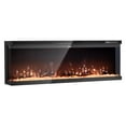 thumbnail image 4 of VEVOR 60 inch Electric Fireplace, Three-Sided Glass Wall Mounted Recessed Fire Place with Remote Control, Timer, 1500W, Adjustable Flame Color Brightness,Overheat Protection, for Living Room,Bedroom, 4 of 9