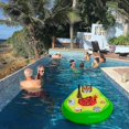 thumbnail image 4 of Portabebidas Inflable para Piscina Portabebidas Inflable con 8 Agujeros Barra Flotante para Piscina con Bomba De Aire Bandeja De Barra Flotante Inflable para Vacaciones En La Playa Piscina Et, 4 of 5