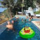 thumbnail image 4 of Portabebidas Inflable para Piscina Portabebidas Inflable con 8 Agujeros Barra Flotante para Piscina con Bomba De Aire Bandeja De Barra Flotante Inflable para Vacaciones En La Playa Piscina Et, 4 of 5