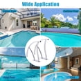 thumbnail image 4 of Yiwa 304 Stainless Steel Pool Handrail, Non-Slip Blue Handle, 385 LB Capacity, Easy Install Railing for Inground Pools, 4 of 6