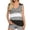 Black, variant on Tank Tops For Women V-Neck Sleeveless Patchwork Camisole Stripe Vest Tops Easy Classic Grey Top