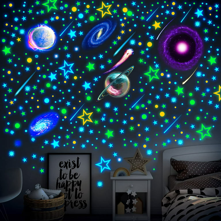 Glow in the Dark Stars for Ceiling Stickers Galaxy Wall Decals 289 Pcs  Ceiling S