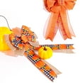 thumbnail image 5 of Nrmvnmi Large Fall Bows for Wreath, Orange Plaid Pumpkin Harvest Wreath Bow for Front Door, Thanksgiving Wreath Bows for Harvest Party Decor Autumn Thanksgiving Decoration Supplies Ornament, 5 of 7