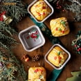 thumbnail image 4 of CHEFMADE Mini Brownie Cake Pan Set, 2.4-inch 4Pcs Non-Stick Square Muffin Pan Blondie Bakeware, Dishwasher Safe for Oven & Instant Pot Baking (Champagne Gold), 4 of 9