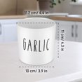 thumbnail image 4 of Large Garlic Keeper - Garlic Holder Storage - Round Ceramic Garlic Container Storage to Keep Your Garlic Cloves Fresh Longer - Classic White Vented Garlic Keeper for Counter - Garlic Saver for Kitchen, 4 of 4