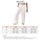 thumbnail image 5 of Pantalones blancos elásticos para mujer para un estilo elegante diario o playero, talla L Pantalones elegantes de cintura alta y pierna ancha, 5 of 5