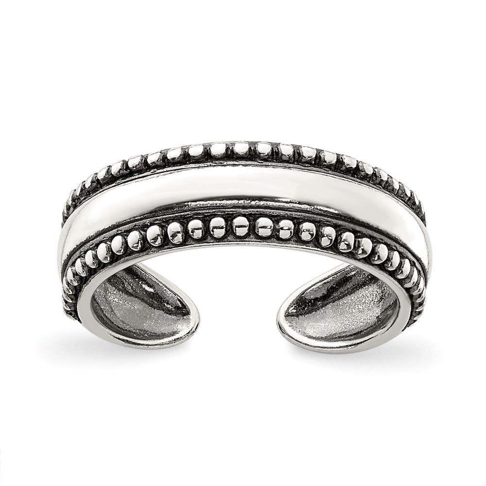 Auriga Fine Jewelry 925 Sterling Silver Antiqued Toe Ring for Women