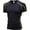 Black, variant on Migroa Men's Compression Short Sleeve Workout Gym T-Shirt Running Top - Cool Dry Sports Base Layer, Athletic Performance Fabric - Great for Intense Training, Marathon Running,