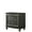 Metallic Grey, variant on Composite wood table with 2 side - metal - glide drawers and chrome - finished V - shape legs for bedside use