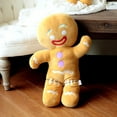 thumbnail image 4 of Leaveforme Christmas Plush Toy Cute Cartoon Gingerbread Man Plushie Doll Soft Hugging Pillow Cushion Fluffy Stuffed Toy Gift for Girls Boys 11.81 Inch, 4 of 8