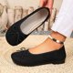 thumbnail image 2 of Zapatos Suaves para las Mujeres Cómodos de Moda Casual Primavera Color Sólido Plano de Tacón Bajo Zapatos Bowknot para las Mujeres, 2 of 9