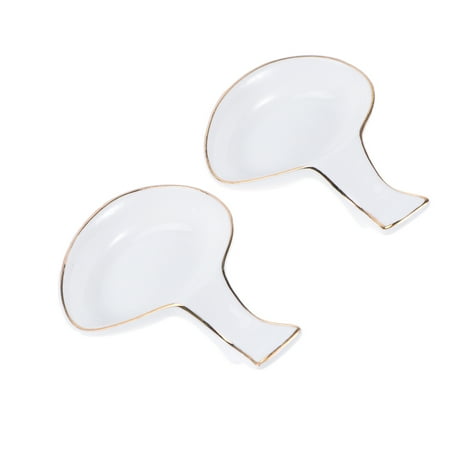 

FRCOLOR Holder Chopsticks Ceramic Porcelain Sauce Spoon Rest Chopstick Chinese Fork Multifunctional Plate Rack