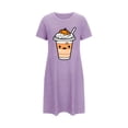 thumbnail image 5 of Tnhcen Vêtements de Nuit d'Halloween Cool Grande Taille Robe à Manches Courtes Imprimé Dessin Animé Col Rond Polyester Spandex Doux P-2TG pour Fêtes de Saison Chaude, 5 of 5
