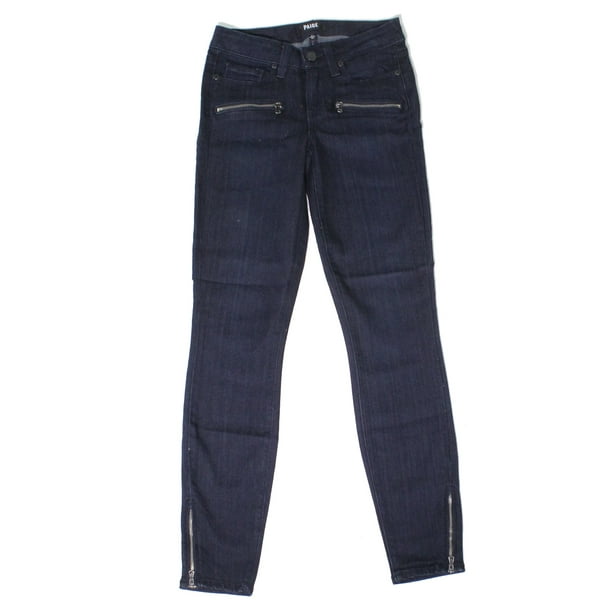 Paige Denim Women S Jeans Ultra Skinny Zip Detail Stretch 23 Walmart Com Walmart Com